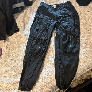 Distressed utility pants